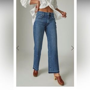 NWT. Lucky Brand Women's Mid-Blue Wide Leg Jeans